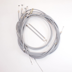 Cable Kit for Vespa 50s 100 125ET3 with PTFE Inliner sleeve SIP PREMIUM gray Vespa cable wire set 