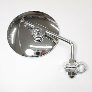 Mirror Clip on round 105mm for Vespa Lambretta ベスパ ランブレッタ クリップオン ラウンドミラー 50s ET3 px200fl Sprint GTR ミラー