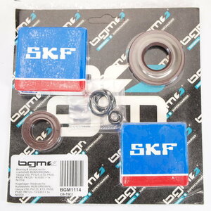 Bearing and oil seal set for crankshaft -BGM ORIGINAL- Vespa 50S 100 125 ET3 PK50 PK125 - 1x 6303 + 1x NU204 ベスパ