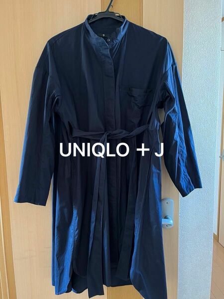 UNIQLO ＋J シャツワンピース ブラック S