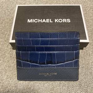 MICHAEL KORS カードウォレット 型押しレザー カードケース 