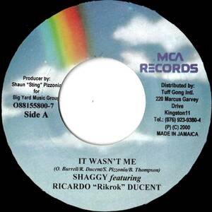 ♪試聴 7'♪Shaggy Featuring Ricardo &#34;Rikrok&#34; Ducent / It Wasn't Me