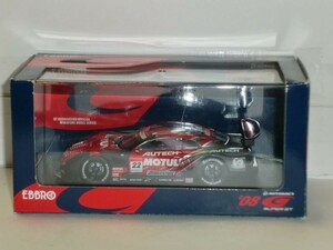 ☆1/43 EBBRO SUPER GT500 MOTUL AUTECH GT-R (Low Down force Fuji test) No.22 赤/銀