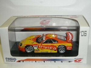 ☆1/43 EBBRO SUPER GT 500 Triple a SARD SUPRA GT No.66 オレンジ/黄