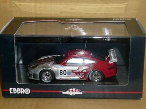 1/43 EBBRO PORSCHE 911 GT3 RSR 2005 Le Mans No.80 silver 