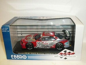 ☆1/43 EBBRO 2002 SUZUKA 1000km NISMO GT-R V6 No.23 銀