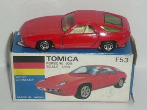 トミカ外国車シリーズ F53 ポルシェ 928 赤(箱傷み)