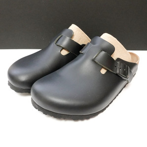 BIRKENSTOCK ビルケンシュトック ボストン レザーサンダル size 39 本革 ブラック 美品の画像1