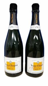 ヴーヴクリコ　ドゥミセック750ml 正規品　箱無し　2本　 Veuve Clicquot