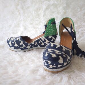 TSUMORI CHISATO×Gaimo ウェッジサンダル レースアップ