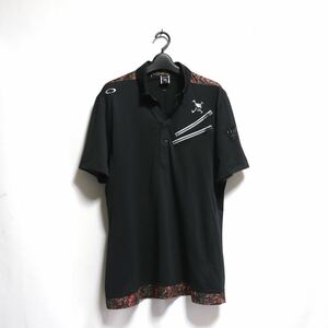 希少【oakley オークリー】シャツ 半袖シャツ/ポロシャツ /ゴルフウェア GOLF ゴルフ OAKLEY 総柄 