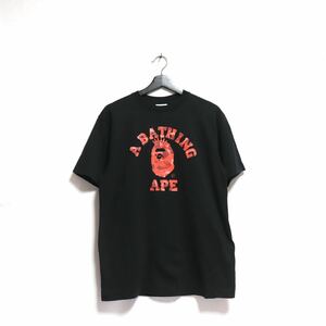 トレンド【a bathing ape / ア ベイシングエイプ】カレッジ ロゴ 半袖 カットソー Tシャツ/シャツ