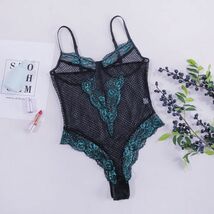 超sexy 悩殺 過激 シースルー 刺繍 花柄レース 水着風 キャミソール ハイレグレオタード ベビードール コスプレ 勝負下着 L_画像6