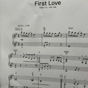 First Love 宇多田ヒカル　初級ピアノ楽譜