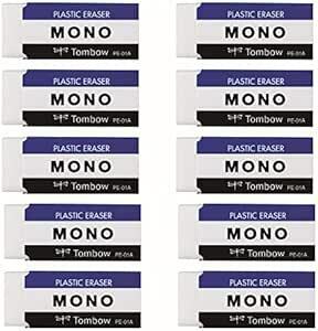 トンボ鉛筆 消しゴム MONO モノPE01 10個 JCA-06