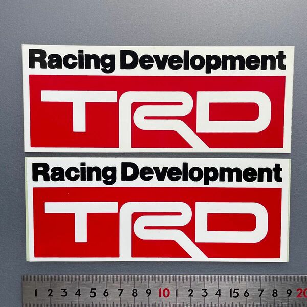 TRD ステッカー2枚　未使用当時物1980年代デッドストック モータースポーツ 旧車F1レーシングビンテージトヨタTOYOTA