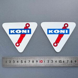 KONI コニーステッカー2枚　未使用 当時物　1980年代　デッドストック 旧車バイクサスペンションレーシング　ビンテージ