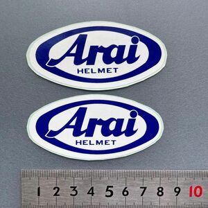 Arai アライヘルメッステッカー2枚　未使用 当時物　1980年代　デッドストック 旧車バイクオートバイレーシング　ビンテージ