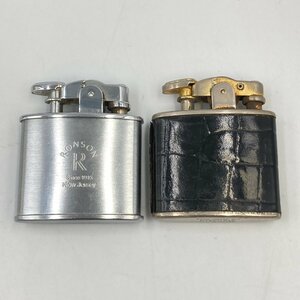 5.24KA-E1612★訳アリ RONSON ガスライター 2点★ロンソン Standard スタンダード lighter 喫煙具 CI0/DB0