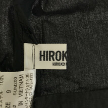 HIROKO BIS ヒロコビス トップス ベスト 袖なし ポケット シンプル レディース ブラック 9 麻_画像4