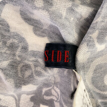 AN-SIDE トップス Tシャツ カットソー 半袖 Ｕネック フレンチスリーブ フレア レディース ベージュ ブルー ブラック スカーフ柄 M-L_画像5
