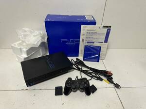 【完品】【ソニー PS2 本体セット SCPH-10000 ブラック メモリーカード コントローラー 】