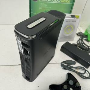 【Microsoft Xbox360 本体 エリートブラックセット HDD 120GB HDMI端子搭載 アダプタ ケーブル コントローラー 】の画像6