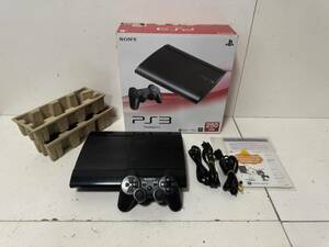 [SONY thin type PS3 body set FW 4.82/ HDD 250GB CECH-4000B charcoal black controller soft Grand theft auto 5]