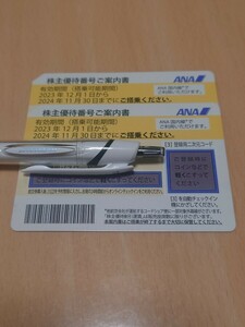 ANA（全日空）株主優待券　2枚セット　有効期限2024年11月30日 ②