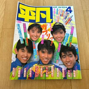 平凡 1985年 4月号 松田聖子 堀ちえみ 岡田有希子 中森明菜 小泉今日子 河合奈保子 石川秀美 