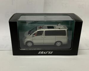 RAI'S 1/43 NISSAN ELGRAND Unmarked POLICE CAR 2008 神奈川県警察 交通部交通捜査課 暴走族対策室車両　レイズ ヒコセブン 新品 