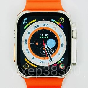 【2024最新型】Apple Watch Ultra2.代替品 スマートウォッチ 大画面 Ultra スマートウォッチ Android 通話 スポーツ 音楽 血中酸素 多機能.の画像2