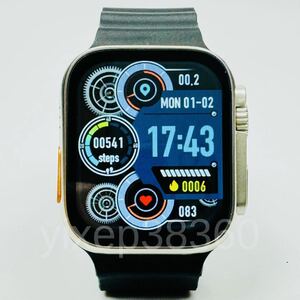 【2024最新型】Apple Watch Ultra2 代替品 スマートウォッチ 大画面 Ultra スマートウォッチ.Android 通話 スポーツ 音楽.血中酸素 多機能.