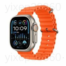 新品 Apple Watch Ultra2 代替品 スマートウォッチ 大画面 Ultra スマートウォッチ Android iPhone 通話 スポーツ 音楽 血中酸素 多機能 _画像1