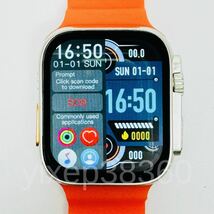 【2024最新型】Apple Watch Ultra2 代替品 スマートウォッチ 大画面 Ultra スマートウォッチ Android 通話 スポーツ 音楽 血中酸素 多機能 _画像3