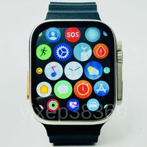 新品 Apple Watch Ultra2 代替品 スマートウォッチ 大画面 Ultra スマートウォッチ 通話 スポーツ 音楽 血中酸素 多機能 日本語アプリ　_画像1