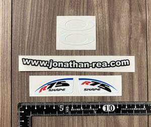 送料無料 R75 SHAPE VISOR Jonathan Rea Decal Sticker ジョナサン レイ ヘルメット ステッカー シール デカール