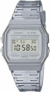 [カシオ] CASIO デジタル 腕時計 クオーツ F-91WS-8 ユニセックス チープカシオ クリアグレー [並行輸入品]