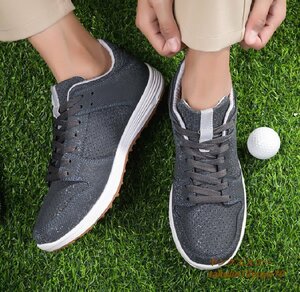 ..* golf shoes new goods sneakers cup ru man and woman use walking shoes sport shoes super light weight sport shoes ventilation . slide enduring . ash 23.5cm