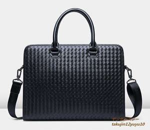 定価10万超■超美品 トートバッグ メンズ ビジネスバッグ ブリーフケース 2way ハンドバッグ ショルダーバッグ 本革 斜め掛け 書類鞄 新品