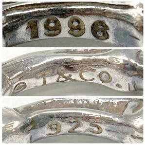 ■TIFFANY &Co/ティファニーバンプーリング ■m約5.5g 1996 シルバー silver ジュエリー jewelry バンプーリング Ag 925 DA0の画像4