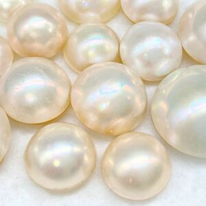 ■マベパールおまとめ■m約25g/125ct pearl 真珠 パール 半円真珠 ジュエリー jewelry 裸石 宝石