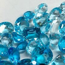 ■ブルートパーズおまとめ■m約200ct/40gルース 裸石 宝石 ジュエリー トパーズ topaz jewelry blue topaz DI0 _画像4