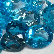 ■ブルートパーズおまとめ■m約200ct/40gルース 裸石 宝石 ジュエリー トパーズ topaz jewelry blue topaz DI0 _画像2