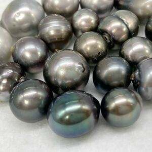 ■南洋黒蝶アクセサリーパーツおまとめ■m約50g 南洋黒蝶真珠 真珠 パール pearl necklace accessory jewelry parts 