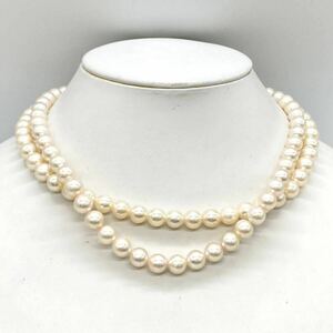 ■アコヤ本真珠ネックレス2点おまとめ■m重量約85g パール pearlネックレス necklace ジュエリー jewelry accessory silver DA0
