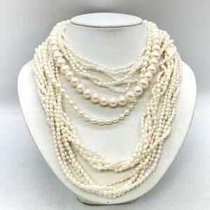 ■淡水パールネックレス5点おまとめ■m約260g 真珠 パール ケシ 真珠 本真珠 pearl Pearl necklace jewelry silver DA0 