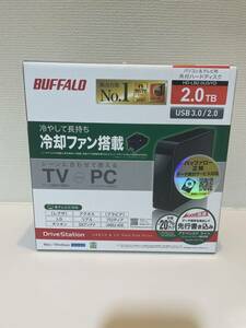 【新品】BUFFALO バッファロー HD-LBU3YD パソコン＆テレビ用 冷却ファン搭載 外付けハードディスク 2.0TB(ブラビア レグザ アクオス対応)