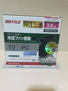 【新品】BUFFALO バッファロー HD-LBVU3YD パソコン＆テレビ用 冷却ファン搭載 外付けハードディスク 3.0TB(ブラビア レグザ アクオス対応)