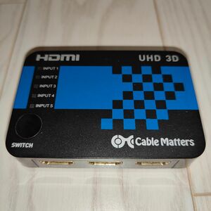 ■美品即日出荷■UHD 3D HDMIセレクター HDMI切替器 5入力 1出力